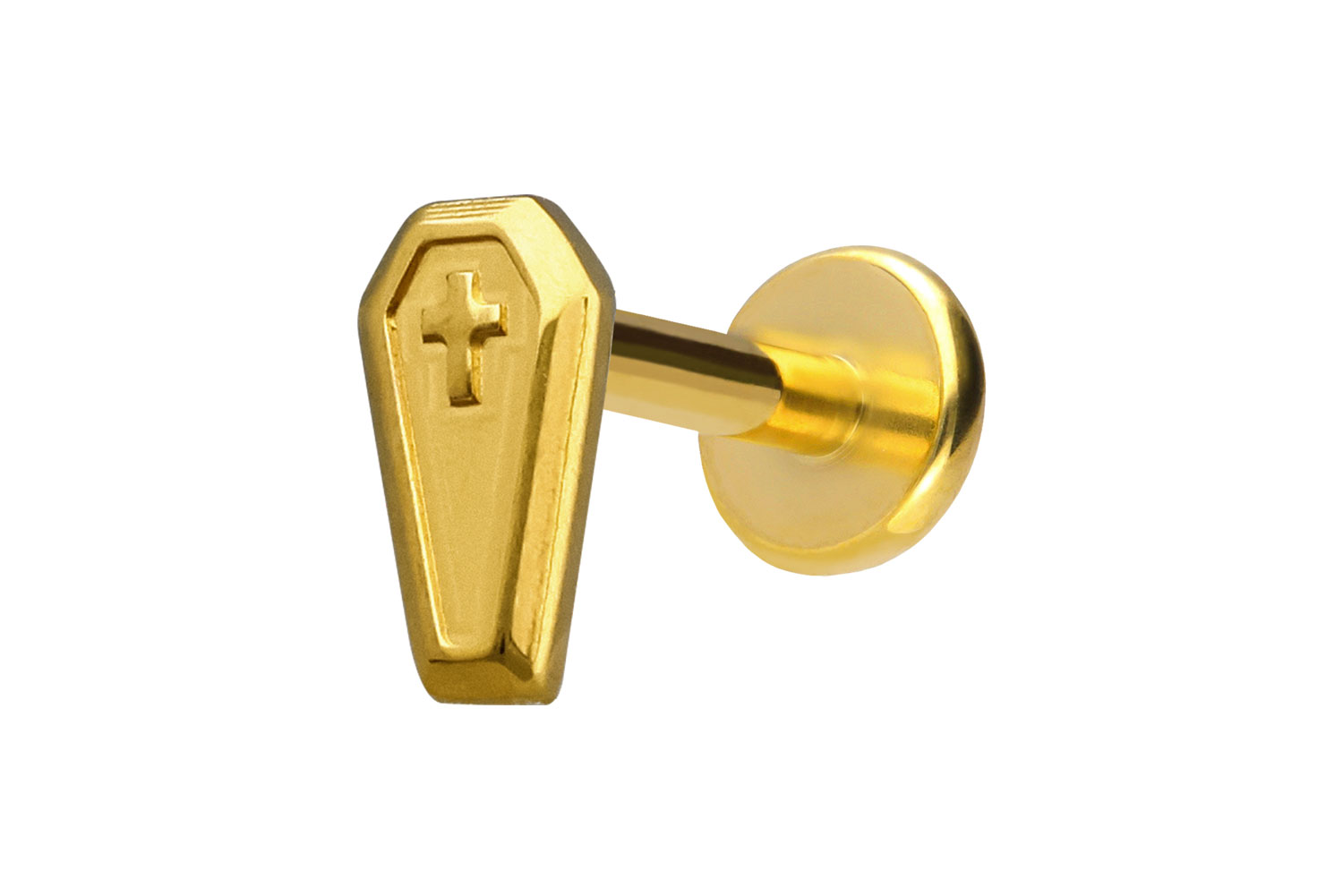 Titan Labret Piercing mit Push Fit SARG